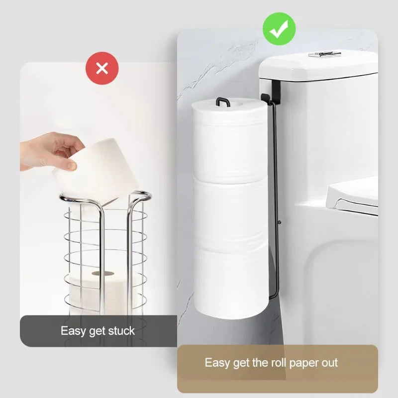 Toilet Paper Holder with Storage – 3 Extra Rolls Wall Mount Toilet Paper Holder Peaceful Pleasures Health and Wellness