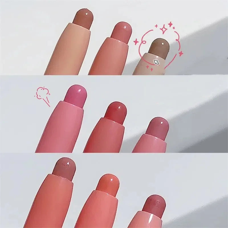 Waterproof Matte Lip Liner Pencil – Nude & Coral Pink, Long-Lasting