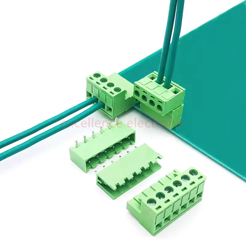5Pairs 5.08mm Terminal Block 2/3/4/5/6/7/8/9/10/12P Screw Plug-in PCB Terminal Block Open Pin Male/Female Pluggable Connector Peaceful Pleasures Health and Wellness