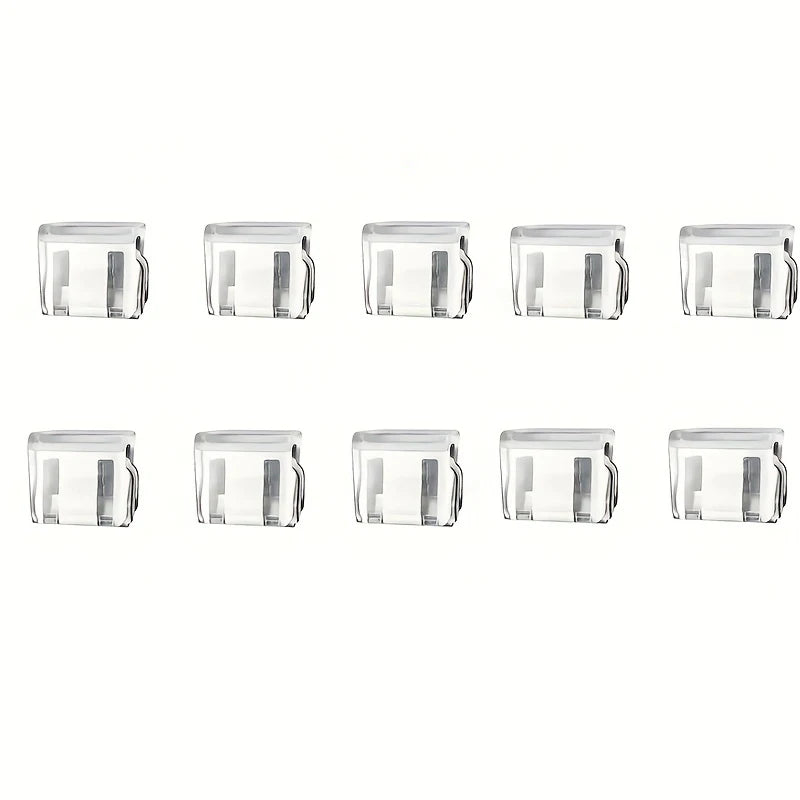 10-Piece Clear Page Holder Durable Plastic Bookmark Office Study