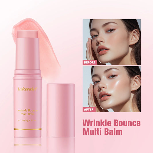 Wrinkle Bounce Multi Balm Moisturizing 9g Collagen Improving Wrinkle Universal Cream Korean Skin Dull Hydrating Stick Peaceful Pleasures Health and Wellness