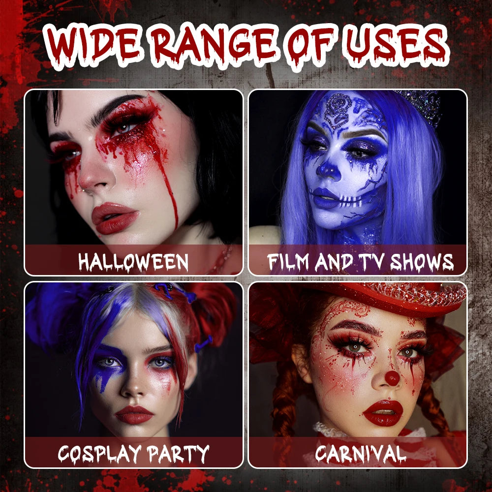 Realistic Washable Fake Blood Makeup – Halloween Body Paint 170ml Halloween Body Paint Peaceful Pleasures Health and Wellness