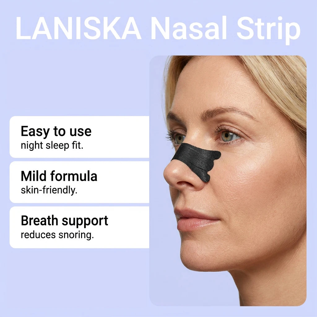 Breathable Nasal Strips for Better Sleep – 30 Count