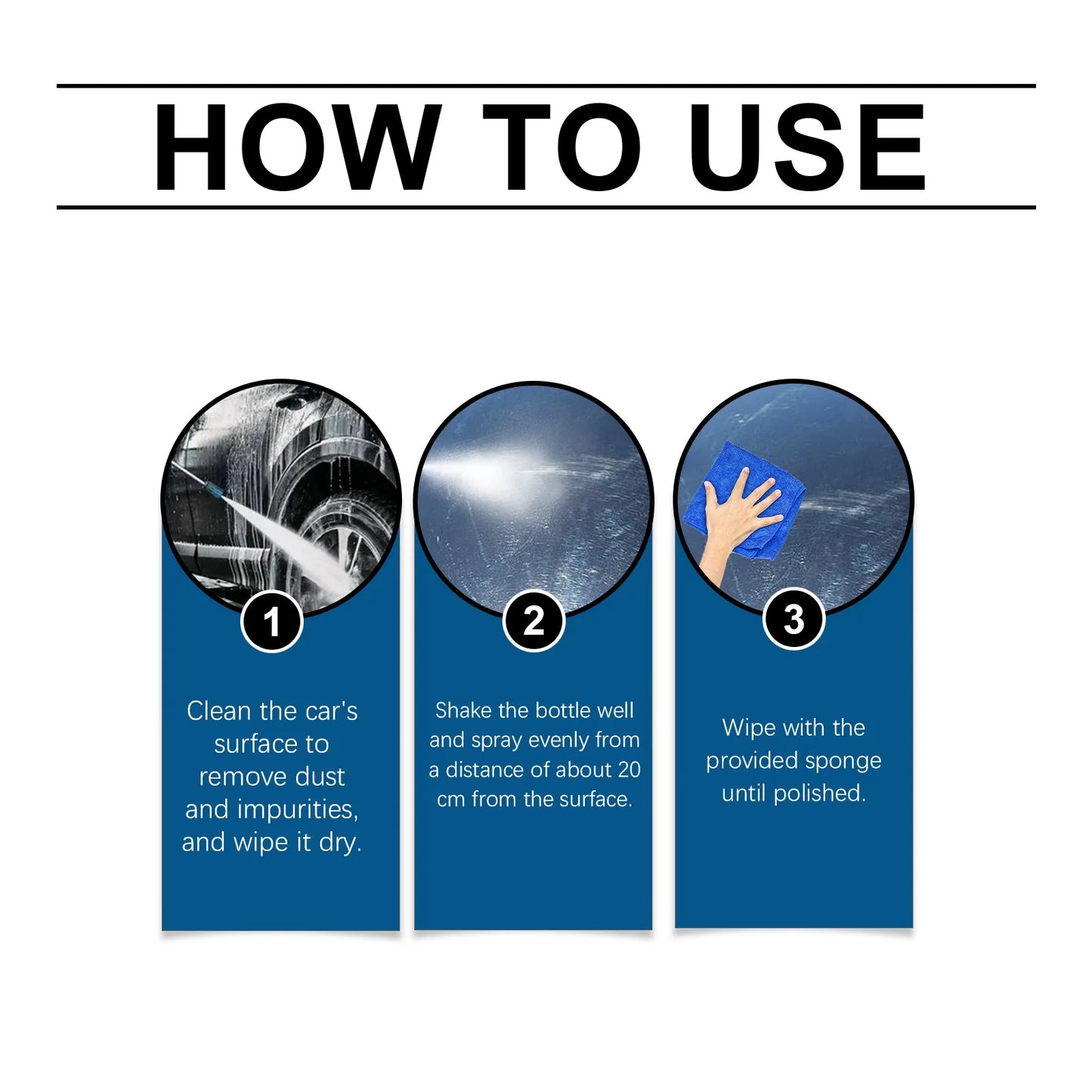 Car Ceramic Coating Spray 120ml – High Gloss Protection
