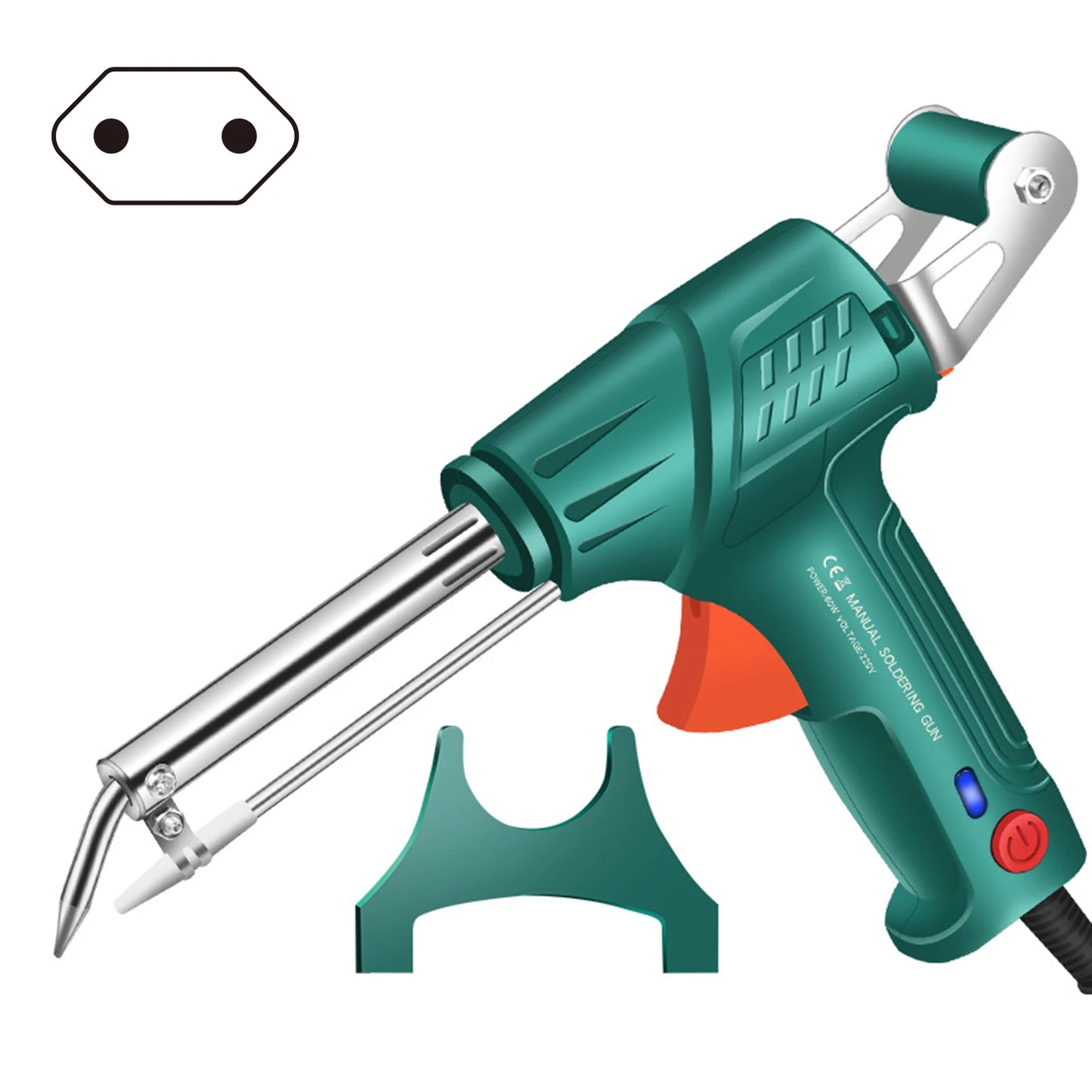 Electric Soldering Iron Gun Machine Internal Heating Soldering Iron Automatically Send Tin Gun Soldering Welding Repair Tool Peaceful Pleasures Health and Wellness EU plug Single