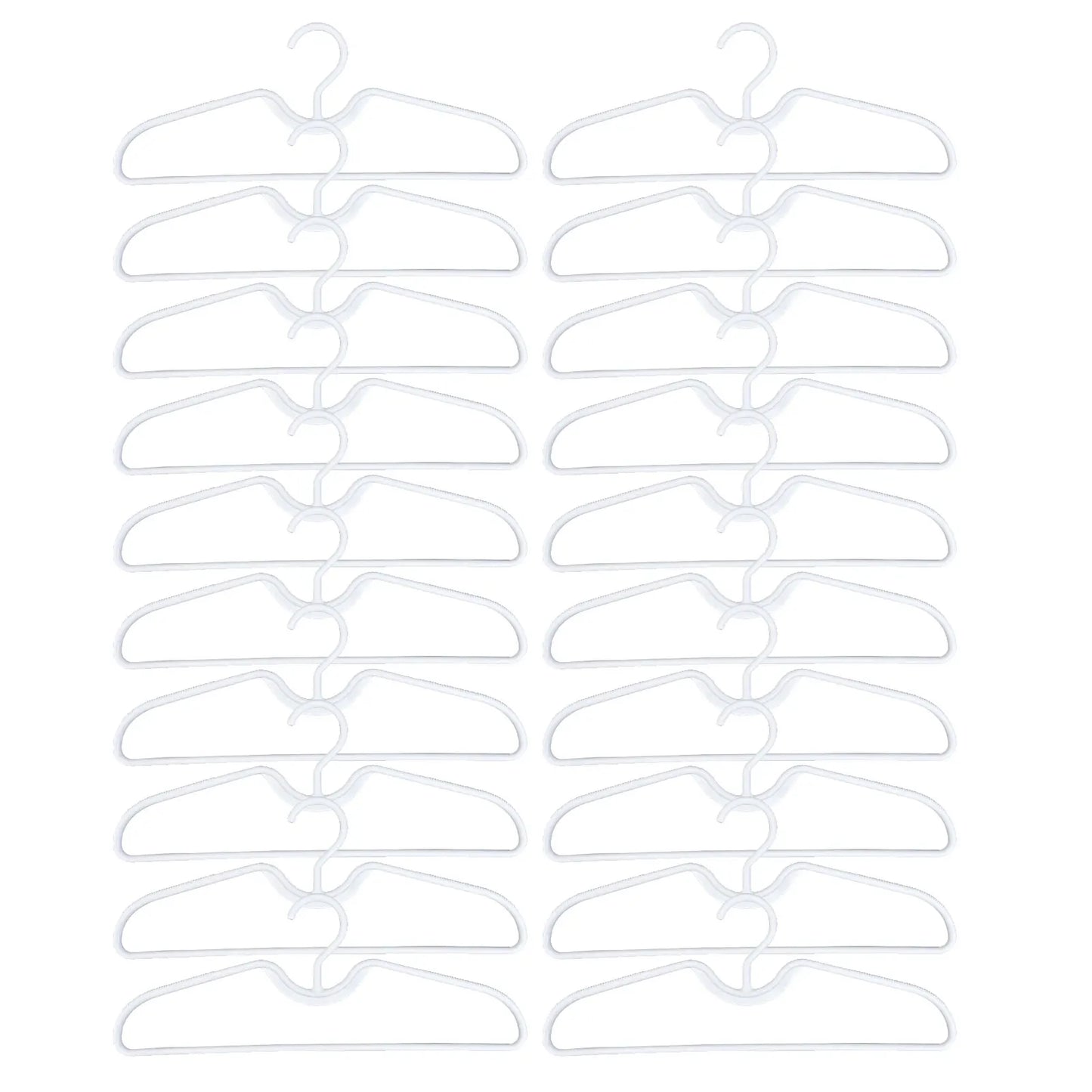 Anti-Slip Short Neck Clothes Hangers | Space-Saving 5/10/20 Pack
