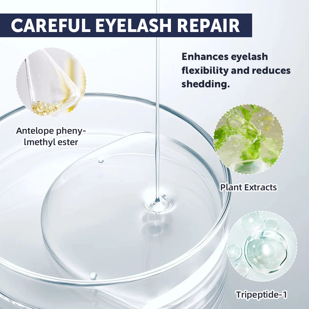 QIBEST Eyelash Growth Serum Moisturizing Liquid Eyelashes Enhancer Lengthening Makeup Fuller Longer Eye Lashes Serum Cosmetics Peaceful Pleasures Health and Wellness
