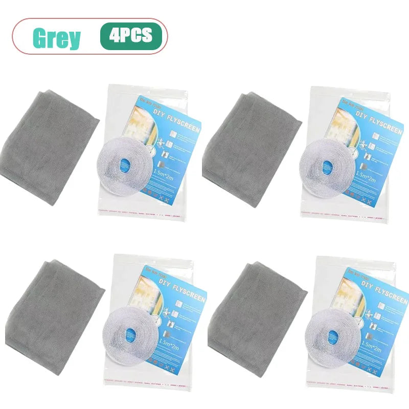 Self-Adhesive Mosquito Window Screen – Hook & Loop Bug Mesh