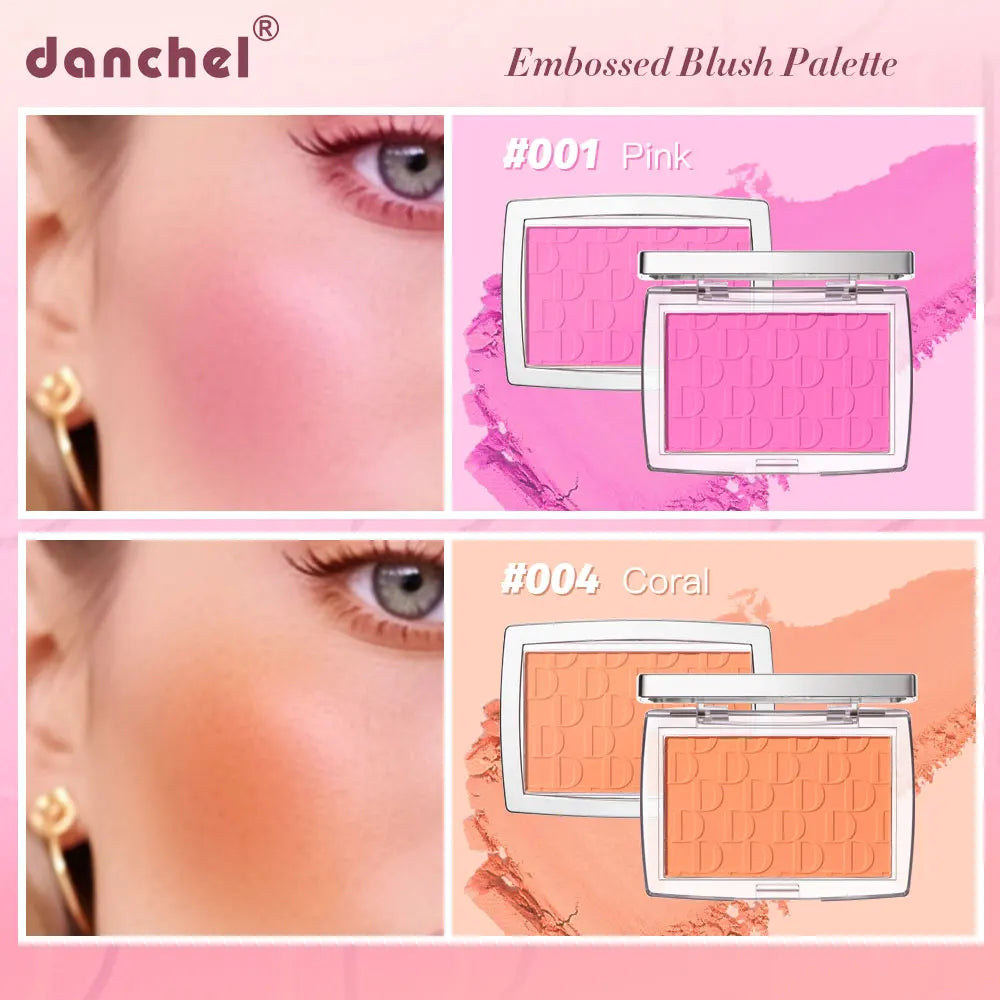 Matte Natural Cheek Tint Blush Palette Face Contouring Face Blusher Single Waterproof Matte Peach Rouge Contour Shadow Palette M Peaceful Pleasures Health and Wellness