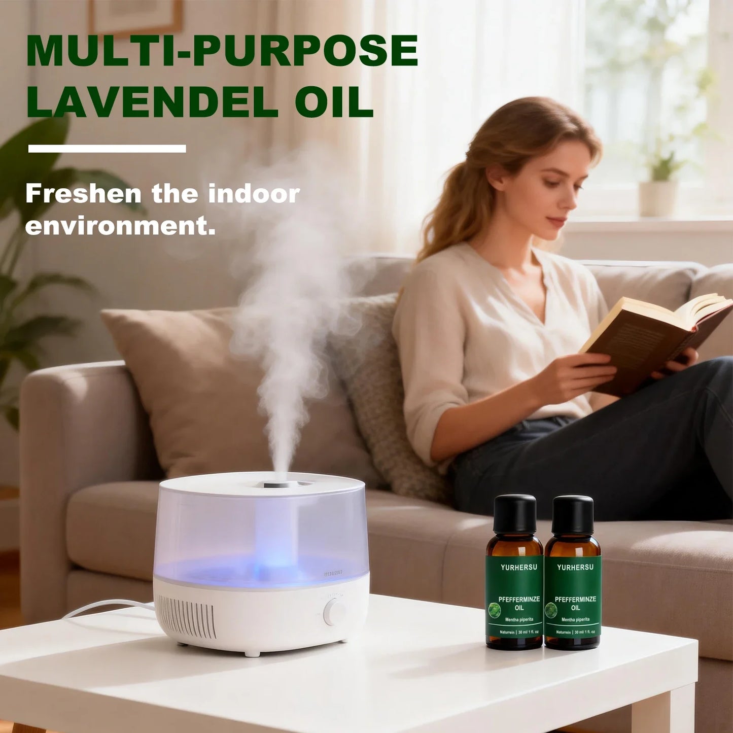 Pure Peppermint Essential Oil 30ml – Focus, Clarity & Cooling