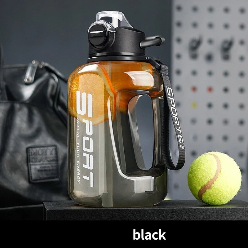 Extra Large 1700ml Sports Straw Water Bottle – BPA-Free Sports Water Bottle Peaceful Pleasures Health and Wellness