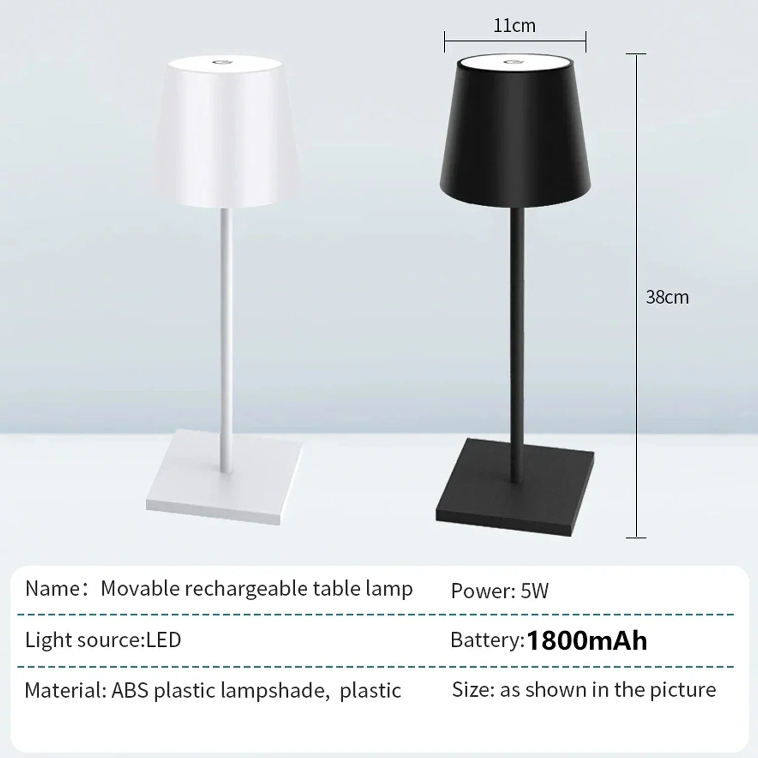 Rechargeable Table Lamp LED Touch Sensor Desktop Night Light Wireless Reading Lamp for Restaurant Hotel Bar Bedroom Decor Light Peaceful Pleasures Health and Wellness