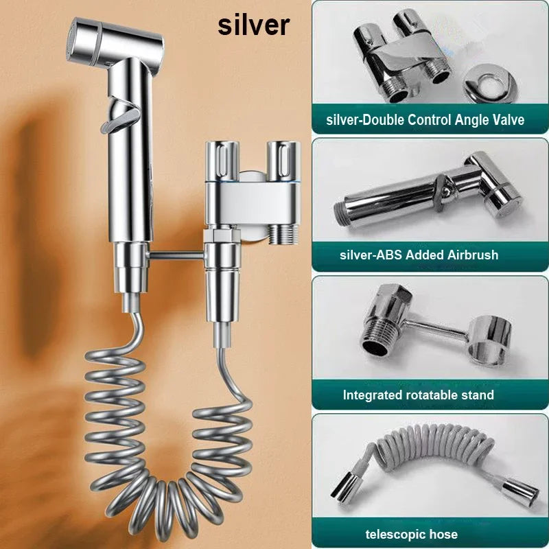 Handheld Bidet Sprayer Set – Portable Cold Water Toilet Cleaner