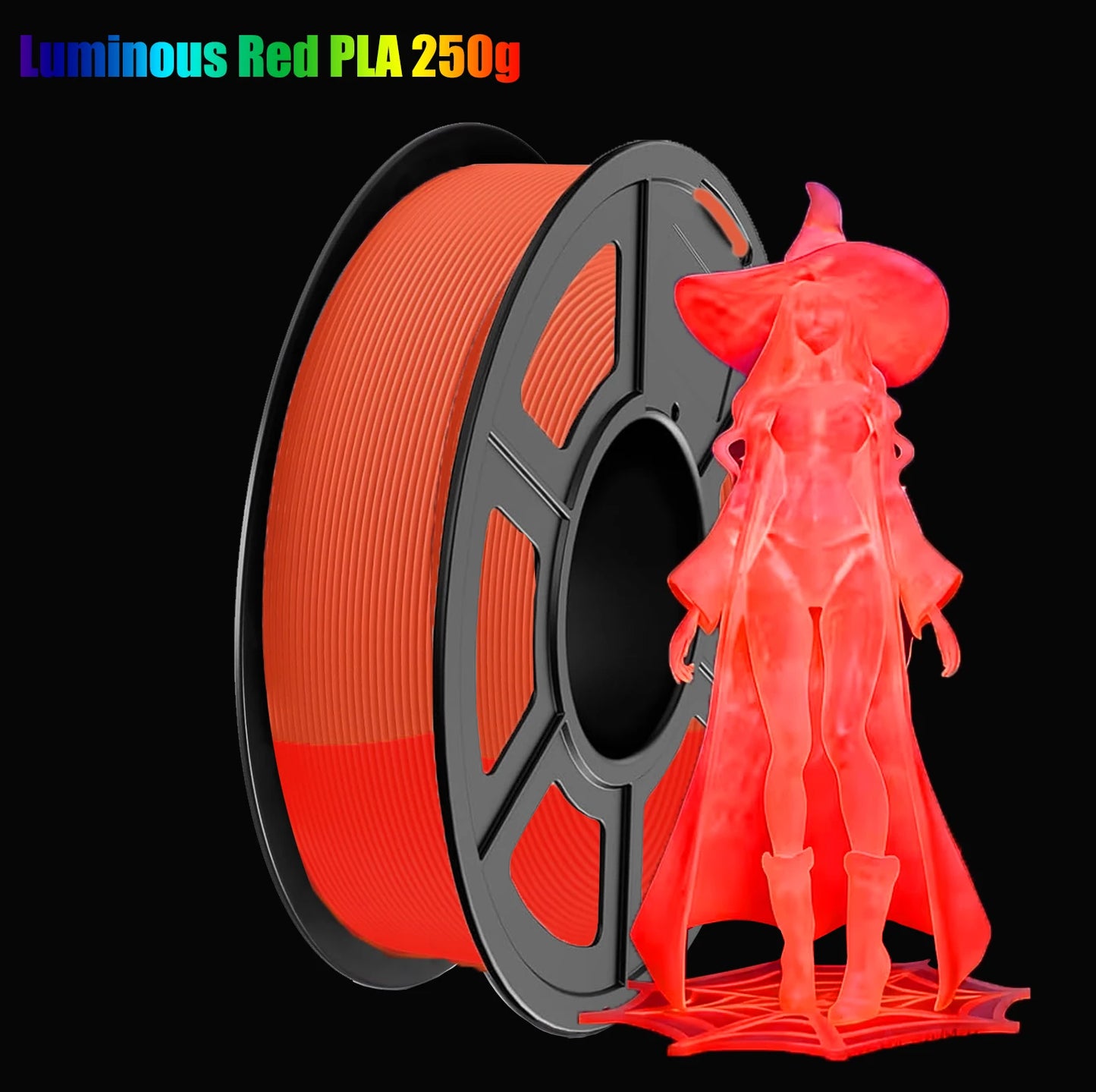 DINGSUN 3D Glow in Dark PLA Filament 1.75mm ±0.02mm Precision