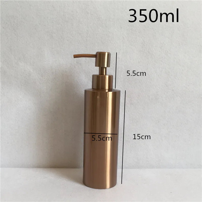 304 Stainless Steel Soap Dispenser – Silver & Rose Gold | 250–550ml