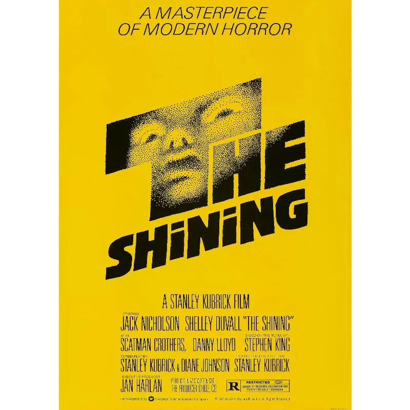 The Shining Horror Movie Canvas Wall Art Poster | Unframed Print