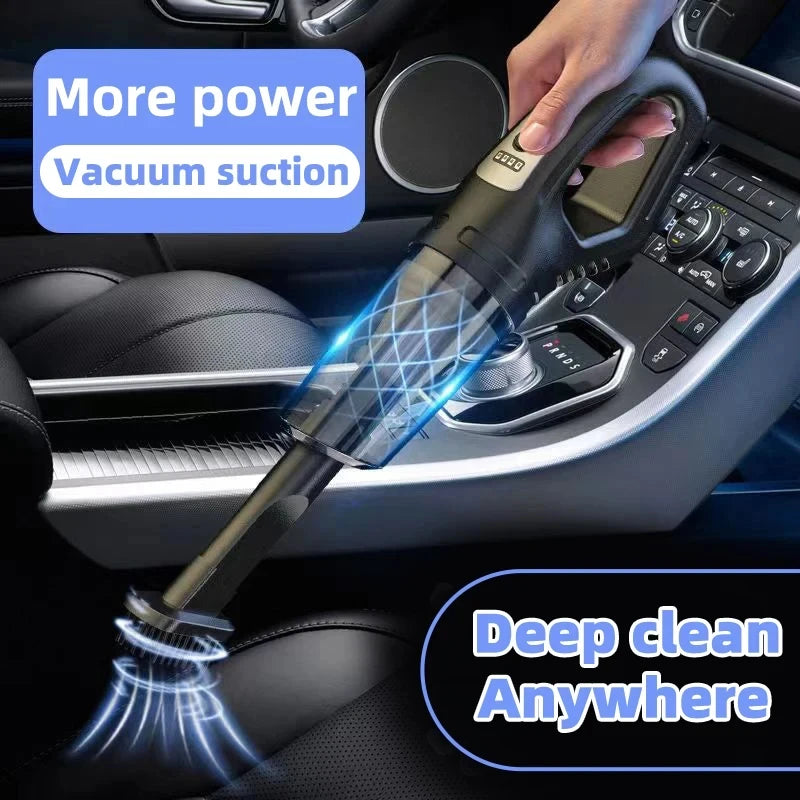Auto multifunctionele stofzuiger Handheld krachtige zuigkracht Oplaadbare auto en thuis Kleine draadloze stofzuiger voor tweeërl Peaceful Pleasures Health and Wellness