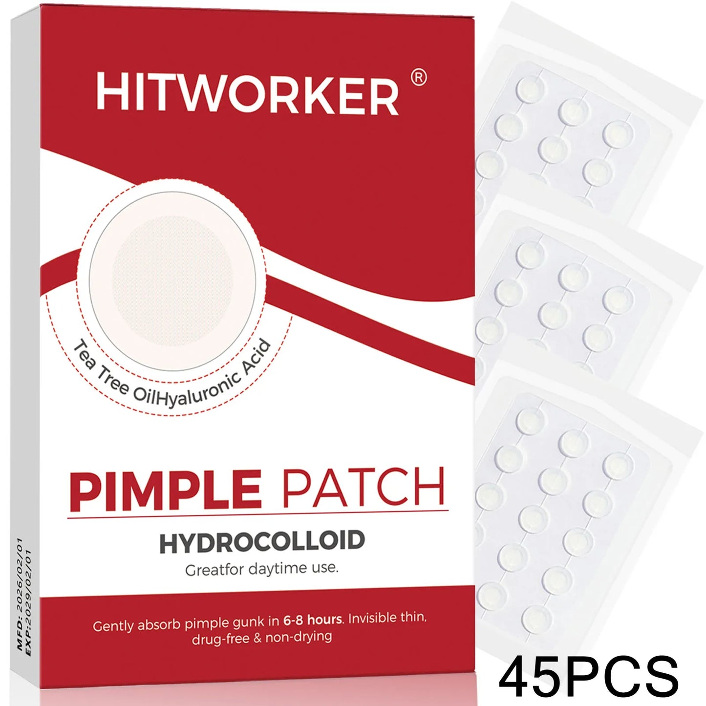 Invisible Waterproof Hydrocolloid Acne Patches – All Skin Types