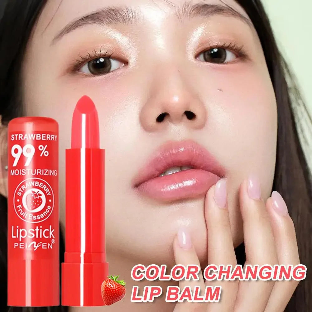 Color Changing Lip Balm Gloss, Long-Lasting Moisturizing Tinted Lip Balm, Peach Nourishing Lipstick for Natural Flush for Women Peaceful Pleasures Health and Wellness