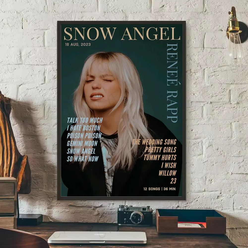 Pop Singer Actor Renee Rapp Poster HD art sticky wall waterproof home living room bedroom bar aesthetic decoration Peaceful Pleasures Health and Wellness