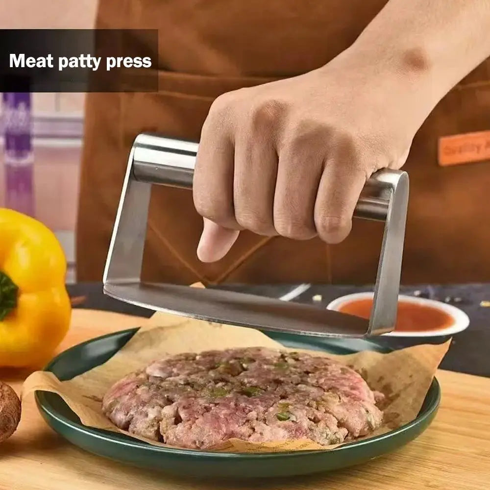 Stainless Steel Hamburger Press – Non-Stick Burger Patty Maker Burger Patty Press Oasis Select
