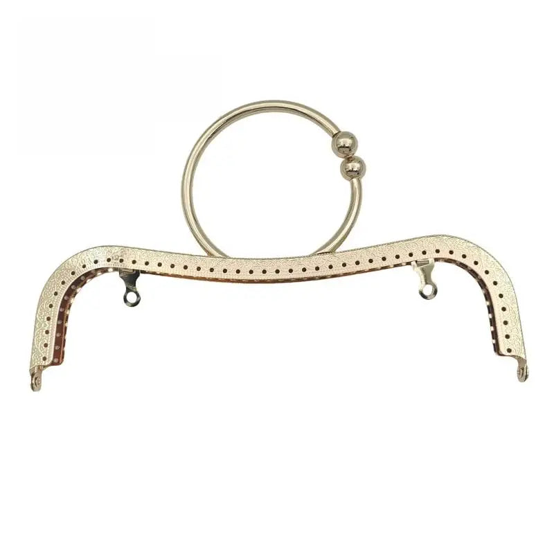 22cm Metal Purse Frame Kiss Clasp M-Shape DIY Bag Handle