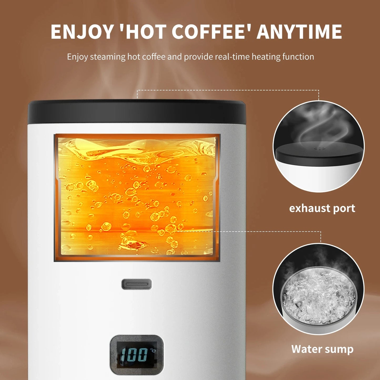 HOMEFISH Portable Wireless Capsule Coffee Machine 15BAR 3-in-1 Portable Espresso Machine Peaceful Pleasures Health and Wellness