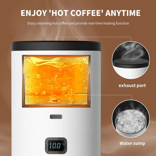 HOMEFISH Portable Wireless Capsule Coffee Machine 15BAR 3-in-1 Portable Espresso Machine Peaceful Pleasures Health and Wellness