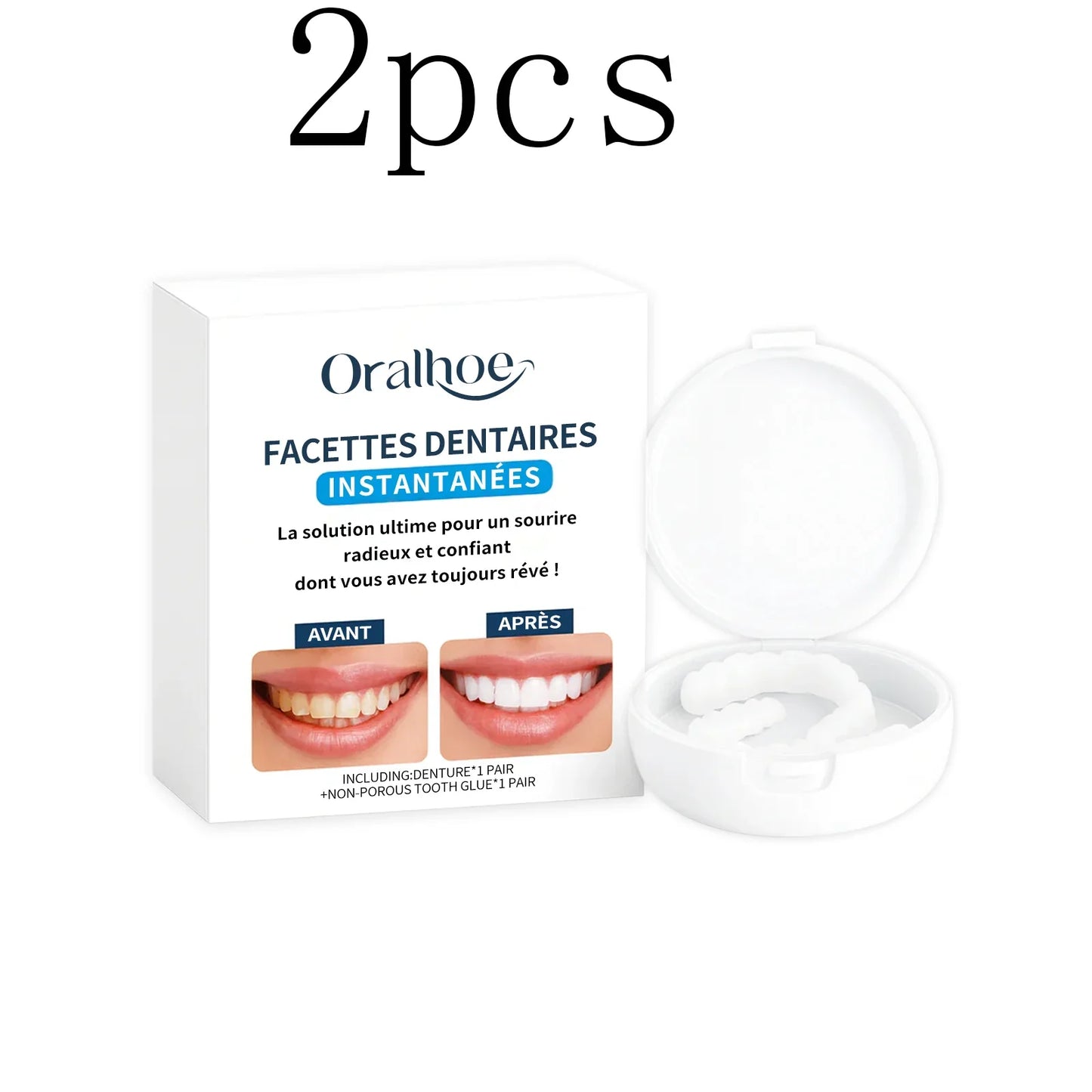 Adjustable Clip-On Dental Veneers – Cosmetic Smile Cover