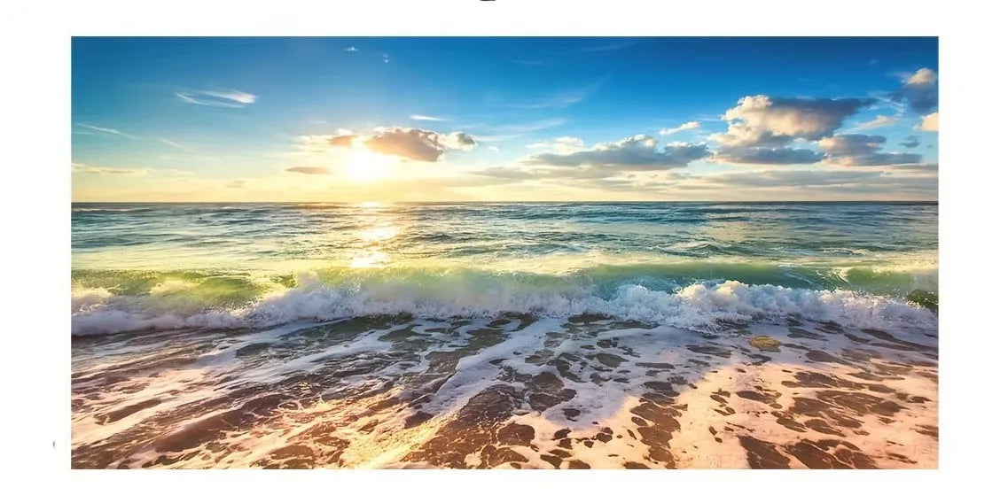 Beach Sunset Wall Art Posters Large Landscape Canvas Painting Print Nordic Wall Decoration Picture for Home Decor Unframed Peaceful Pleasures Health and Wellness ZLH2492 30x60cm No Frame
