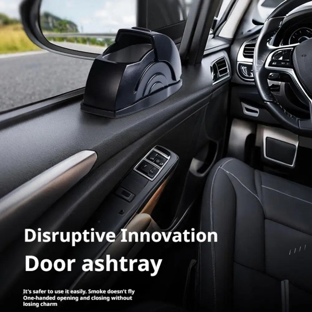 Portable Car Ashtray with Lid | Smokeless & Universal
