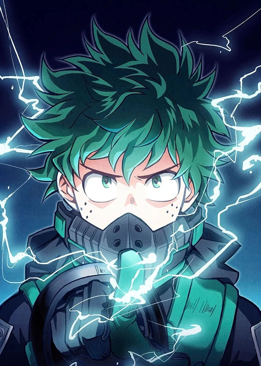 My Hero A-Academia Poster Anime Canvas Painting Wall Print Picture for Boy Bedroom Home Decor Cuadros Peaceful Pleasures Health and Wellness by-5 50x70cm Unframed