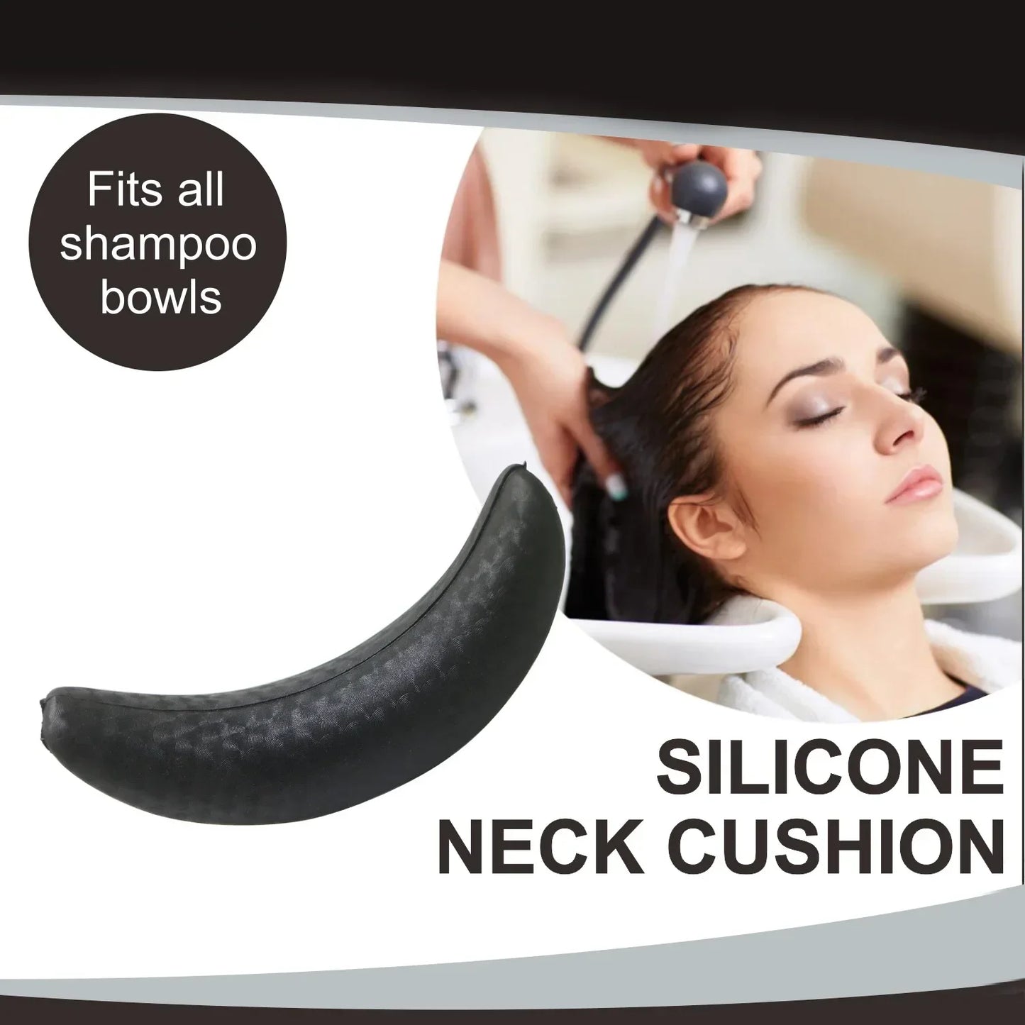 Silicone Hair Washing Sink Cushion, Shampoo Bowl Gel Neck Cushion, Hair Cleaning Headrest Pillow, Barber Tool for Home Use Peaceful Pleasures Health and Wellness