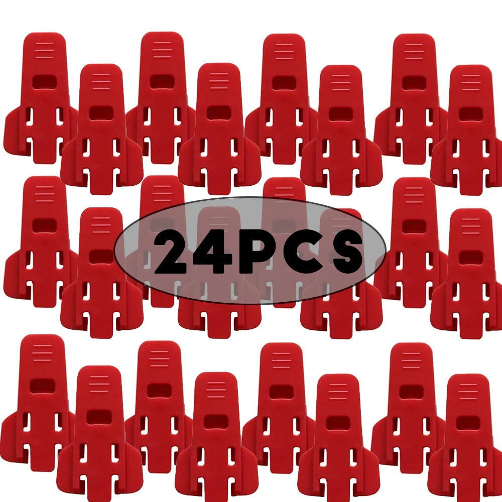 Simple Portable Bottle Opener Reusable Easy Can Opener Sealed Drink Beer Cola Opener Lid Remover Kitchen Supplies Camping Tools Peaceful Pleasures Health and Wellness 24pcs red