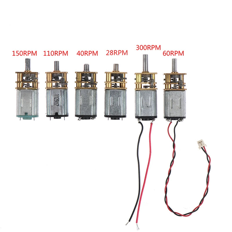 N20 Micro Gear Motor DC 3V–6V | 28–300RPM Metal Gearbox DIY Micro Gear Motor Peaceful Pleasures Health and Wellness