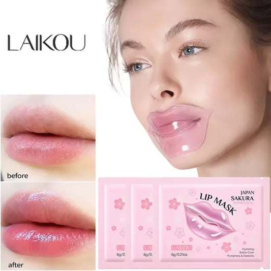 Sakura Hydrating Lip Mask – Exfoliating & Moisturizing Korean Lip Care Lip Mask Treatment Oasis Select