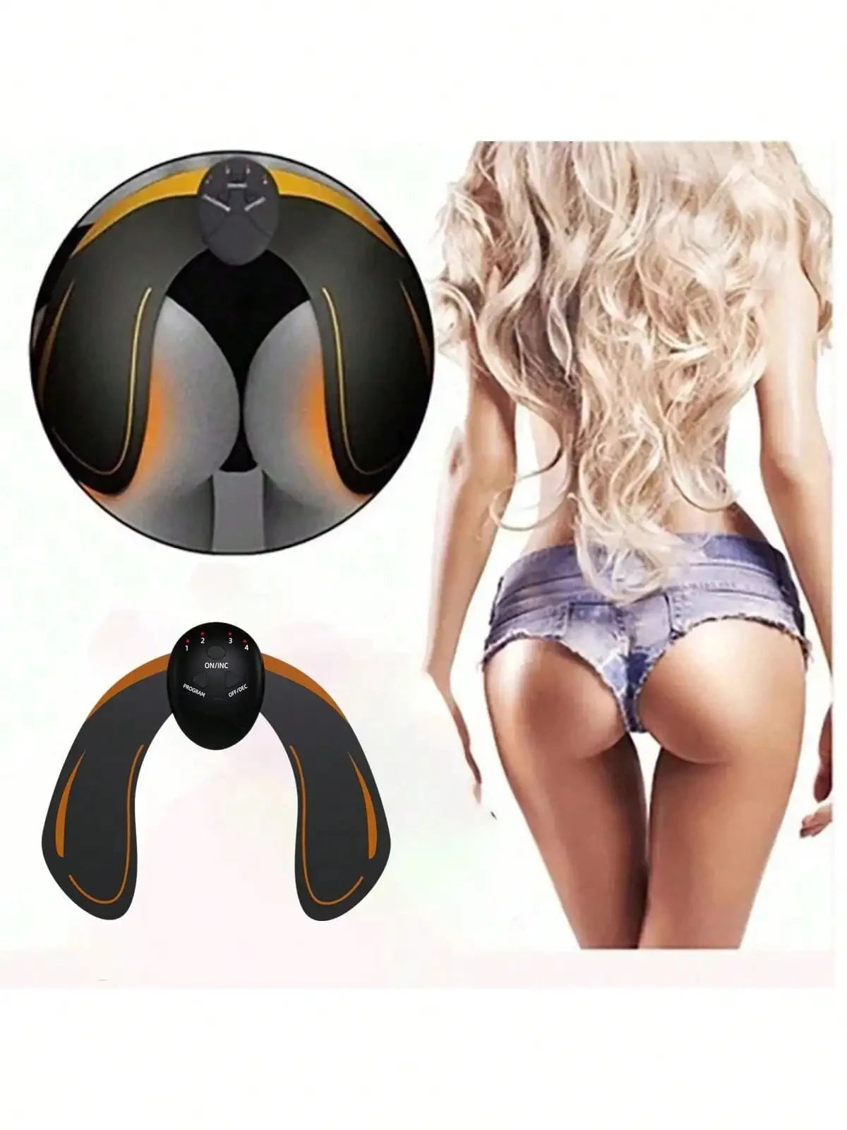Rechargeable EMS Hip & Waist Trainer – Vibration Massage Fitness Belt for Slimming Toning, Home Exercise Support Peaceful Pleasures Health and Wellness