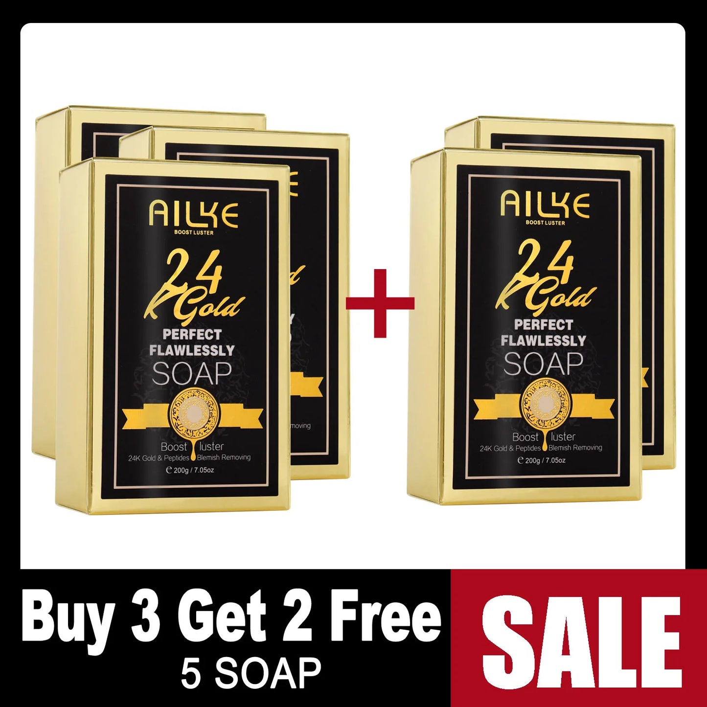 AILKE 24K Gold Skin Care Set – Brighten & Moisturize All Skin