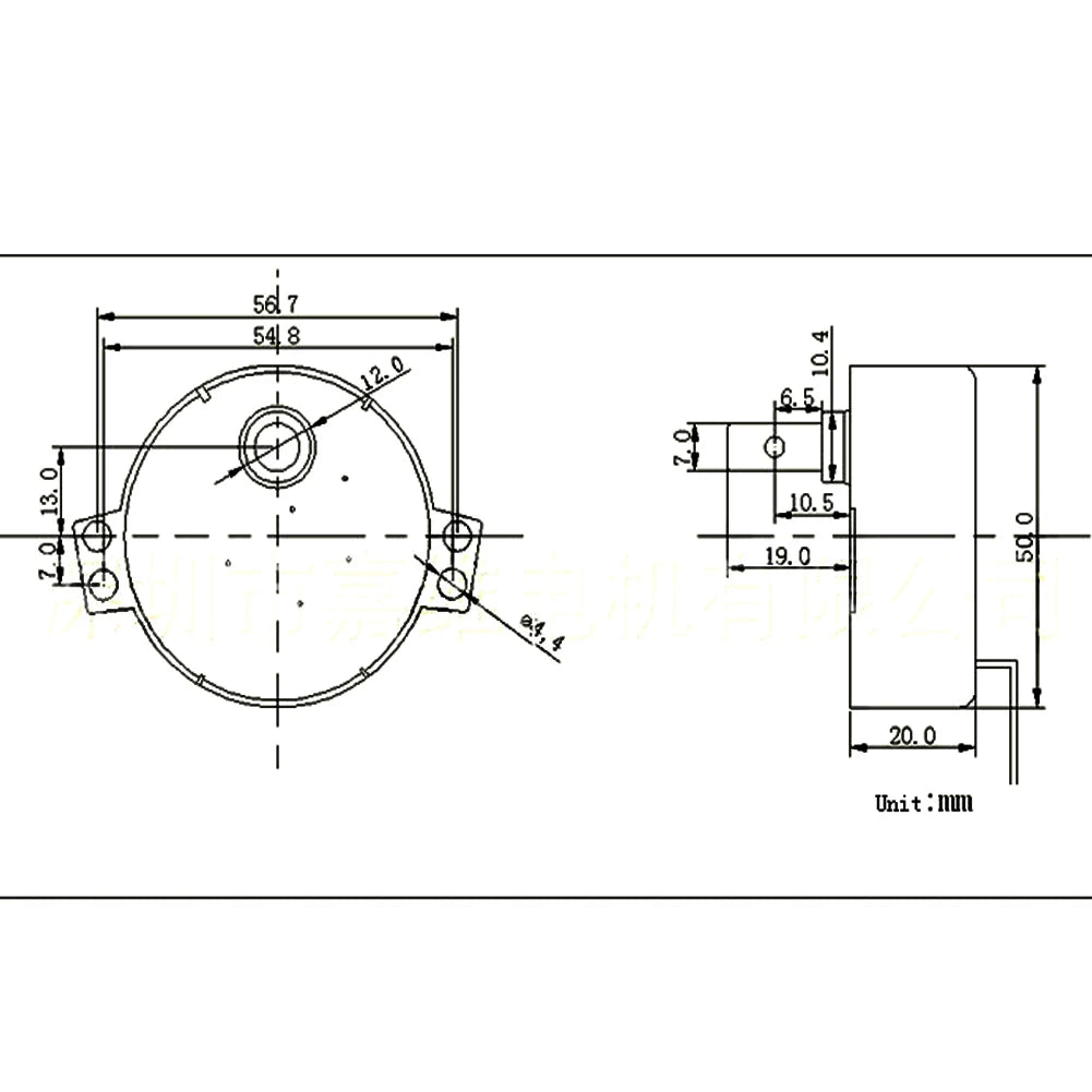 AC 220-240V 4W 50 60Hz Synchronous Motor Geared CW CCW