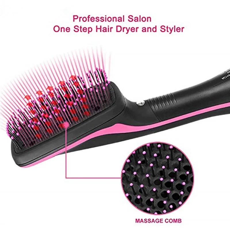 Professional One Step Iron Hot Air Hair Brush Comb Curler Tools Hot Curlers Hot Combs Straightener Peaceful Pleasures Health and Wellness