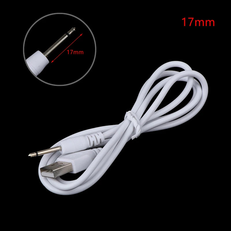 USB to 2.5mm DC Charging Cable for Personal Massagers – 1m