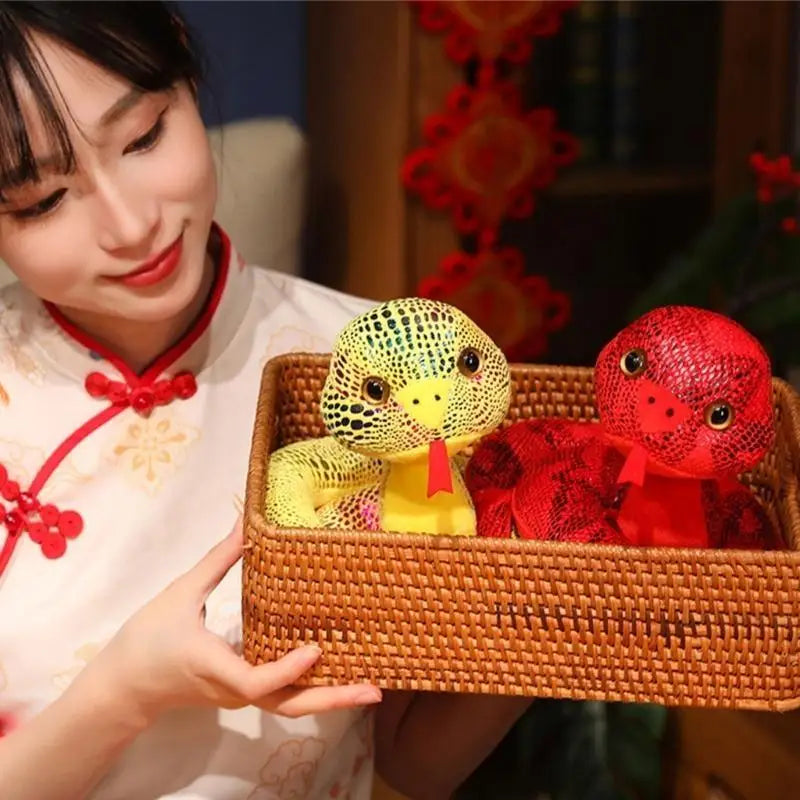 2025 Year of the Snake Plush Toy – PP Cotton, 20cm, 10 Colors