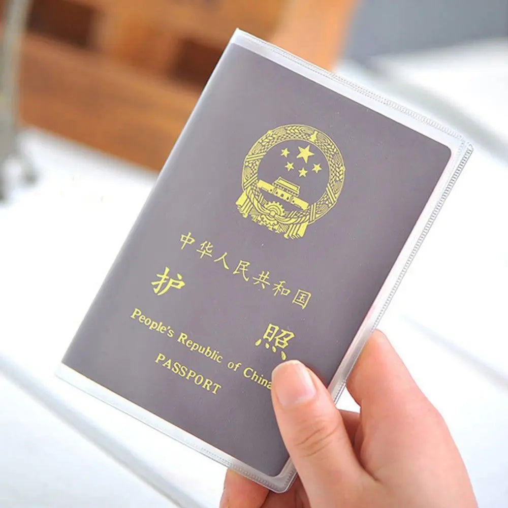 Protective Bags Organizer Sleeve Waterproof Case Travel ID Card Protective Case Passport Case Holder Transparent Peaceful Pleasures Health and Wellness 2