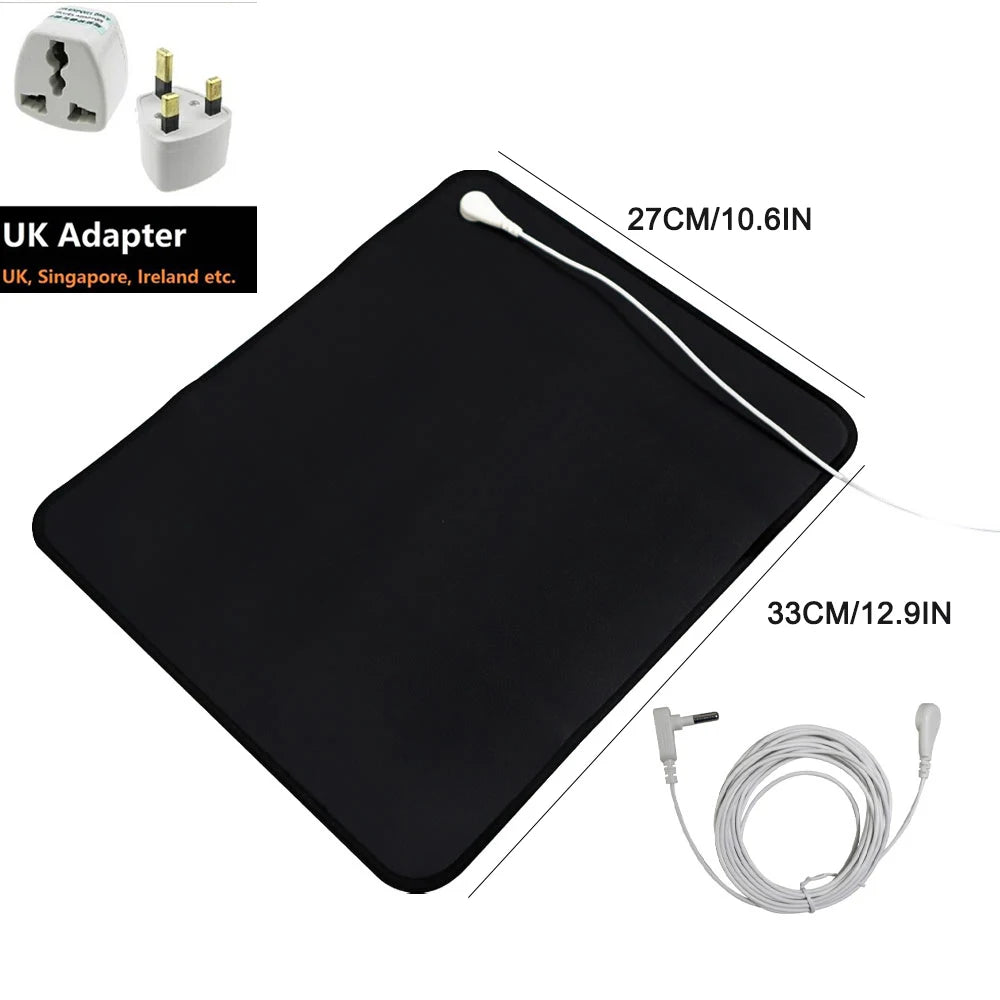 Earthing Grounding Mouse Pad Mat | Vegan Leather + 15ft Cord