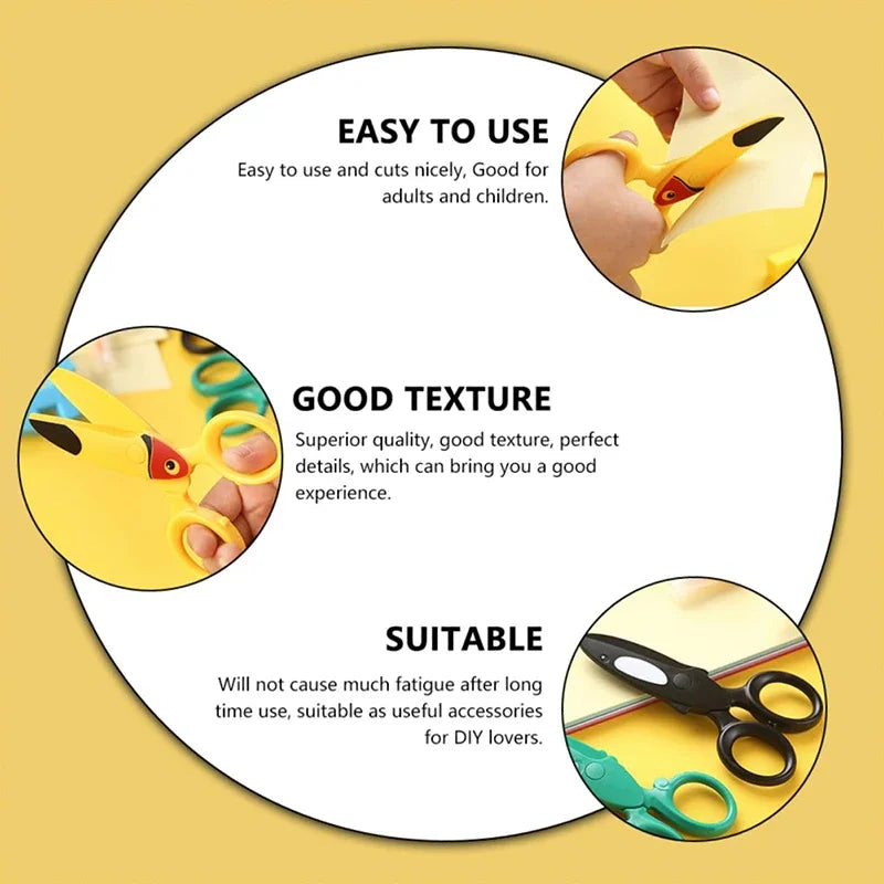 Kids Safety Scissors – Handmade Preschool Art & Craft Scissors