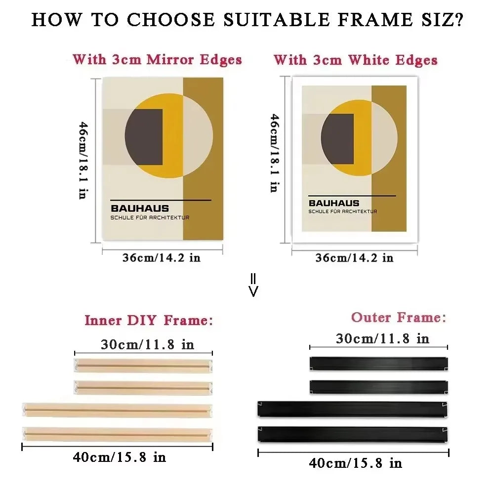 Metal Aluminum Outer Frame and Wooden Inner Frame Canvas Prints Painting DIY Frame Kit Multi-color for Home Decoration Peaceful Pleasures Health and Wellness