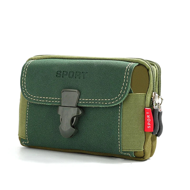 Men's PU Leather Fanny Pack | Travel & Running Waist Bag