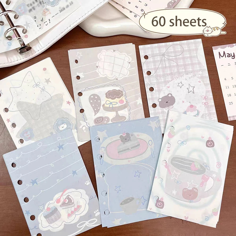 M5 Blue Dream Star Replacement Core Paper Weekly Monthly Plan Cartoon