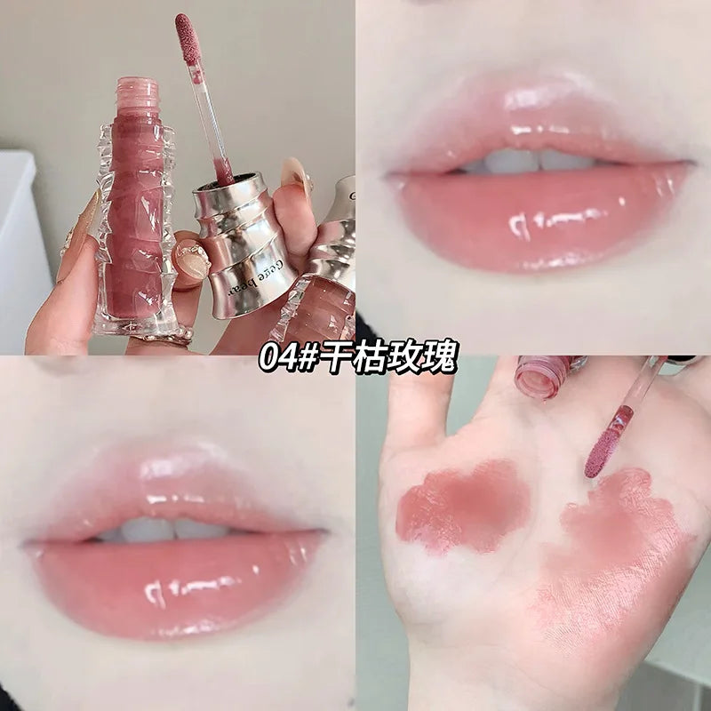 Mirror Shimmer Glass Jelly Lip Gloss | Moisturizing Lip Oil