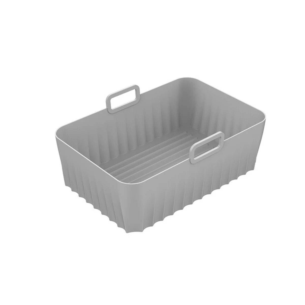 Leeseph Air Fryer Silicone Liners, Reusable Non-Stick Pot Oven Liner Baking Tray, Air Fryer Basket Air Fryer Accessories Peaceful Pleasures Health and Wellness Gray China Mainland